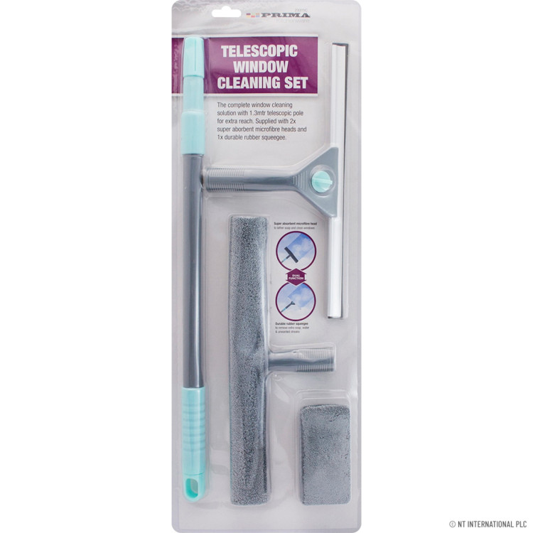 Prima Telescopic Window Cleaning Set - Squeegee