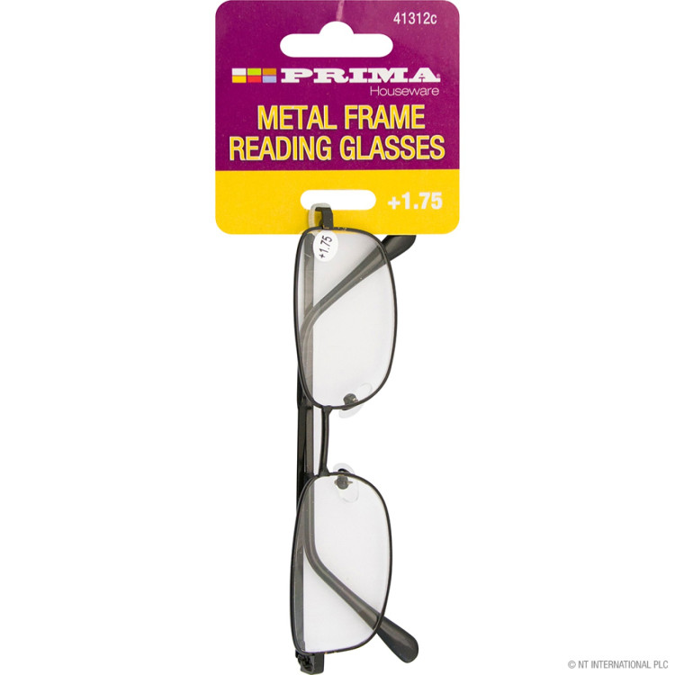 Prima +1.75 Reading Glasses - Metal Frame