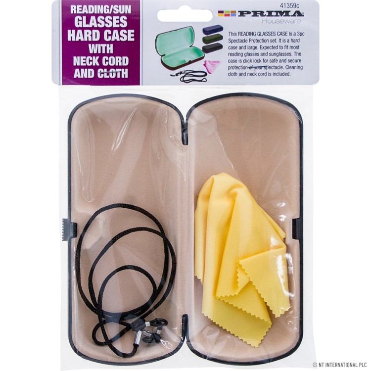 Prima Reading Glasses Case - Cord & Cleaning Cloth