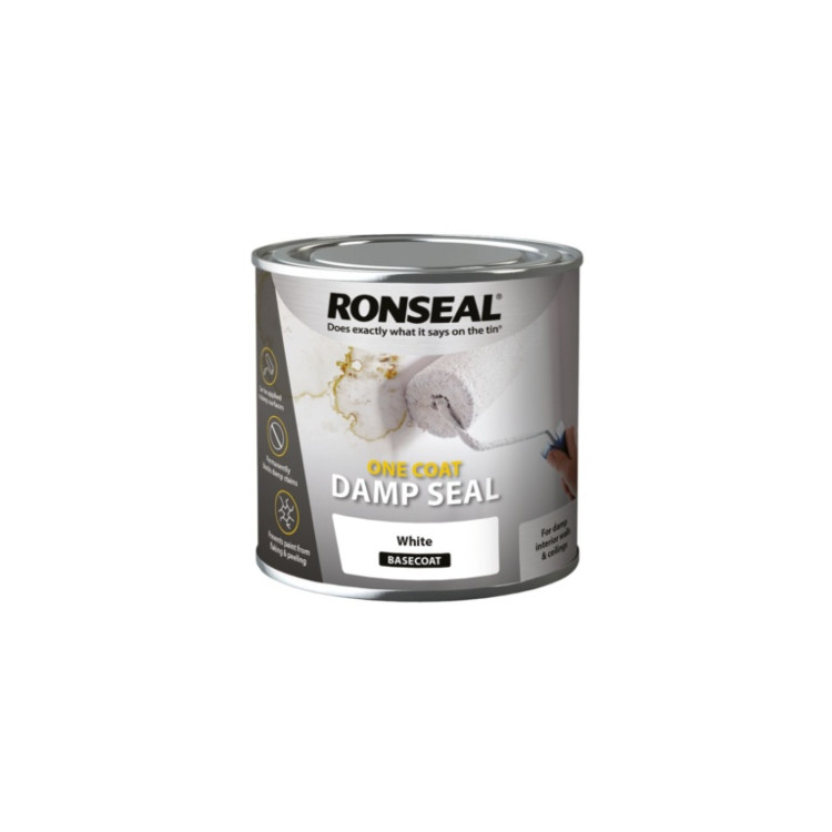 Ronseal One Coat Damp Seal White 250ml