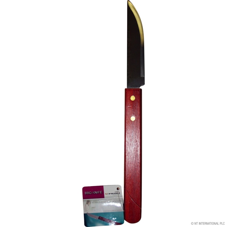  S/S BBQ Knife - Wooden Handle
