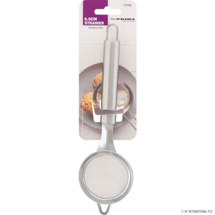 Prima S/S Strainer 6.5cm On Card
