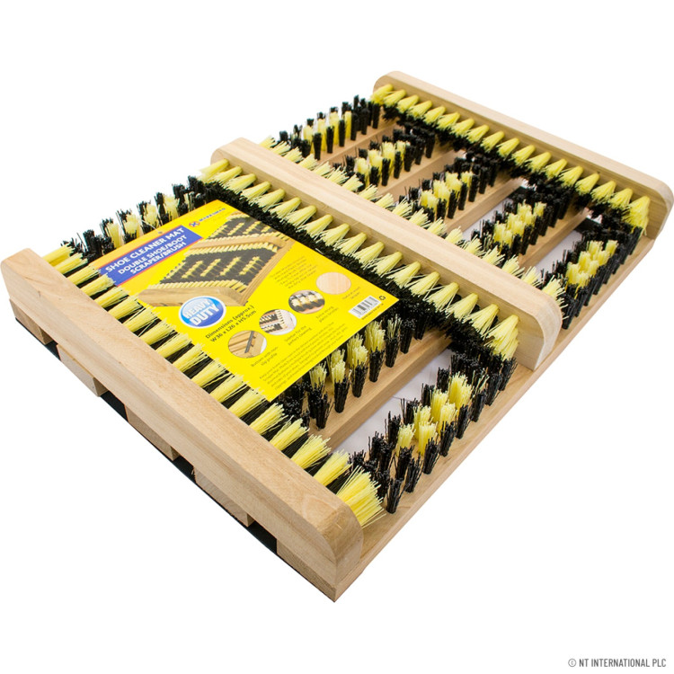  Shoe / Boot Cleaner Mat (Double) Brush