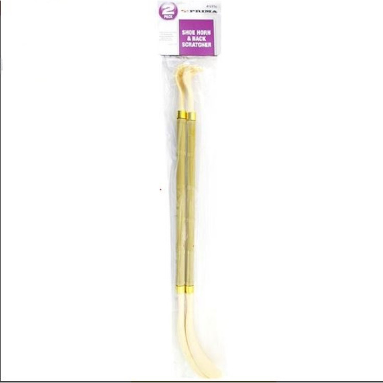 Prima 2-In-1 Shoe Horn & Back Scratcher 2 Pack