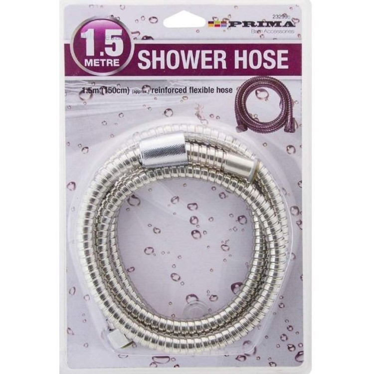Prima Reinforced Flexible Shower Hose 1.5m