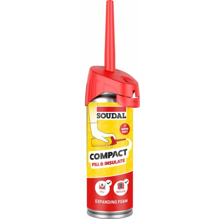 Soudal Compact Fill & Insulate Gap Filling Foam - CHAMPAGNE (150ml)