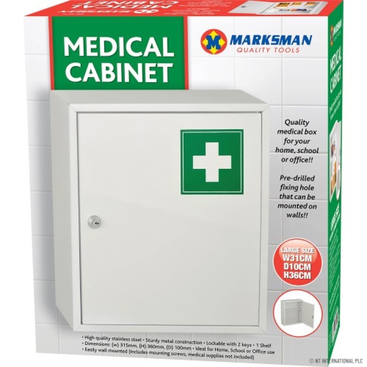 Steel Medicine Cabinet Box -31.5X36X10Cm