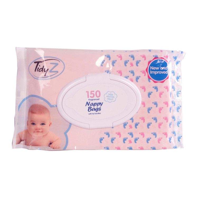 Tidyz 150 Nappy Bags Clip Close Lid