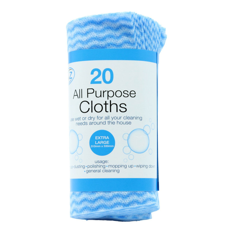 Tidyz 20 All Purpose Cloths - Flat Pack