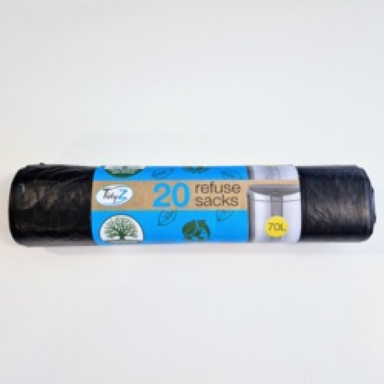 Tidyz 20 Refuse Sacks 70L