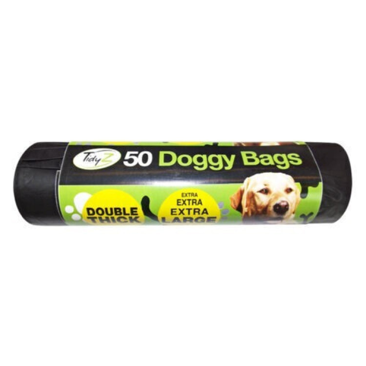 Tidyz 50 Doggy Bags Xl/Extra Strong