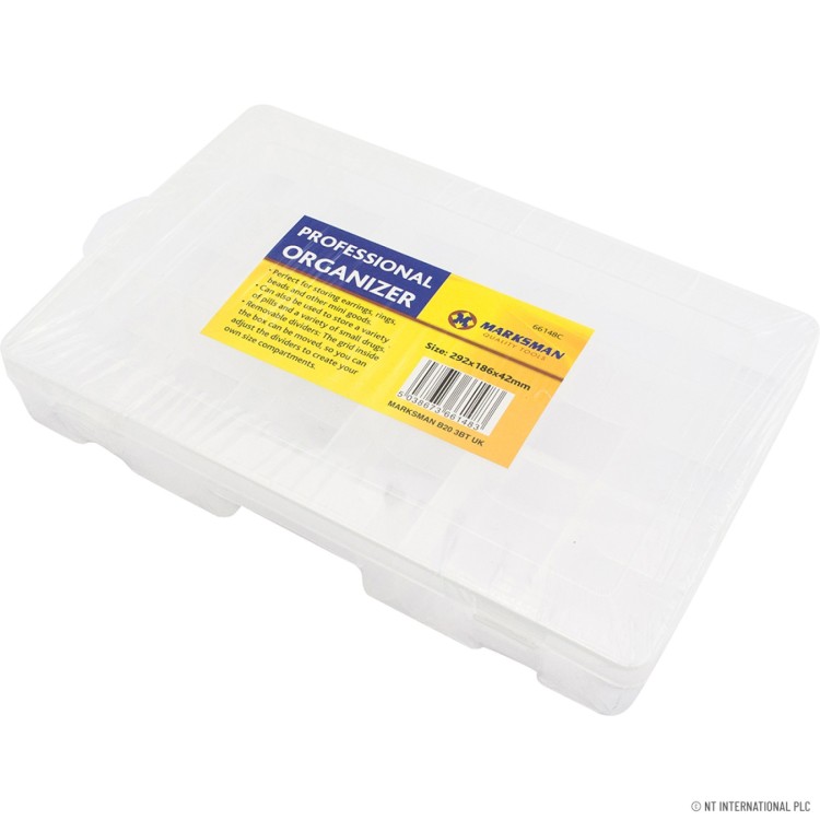  Clear Plastic Organiser Box - X Large
