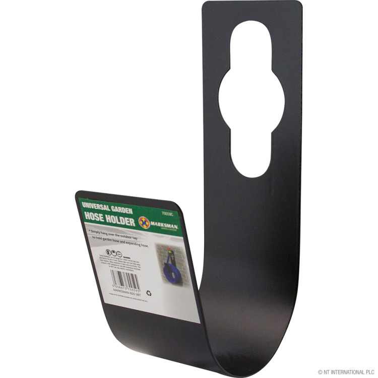 Universal Garden Hose Pipe Holder - Black