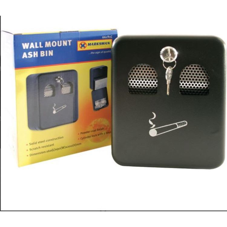 Wall Mounted Ash Bin - 16 X9 X 20Cm