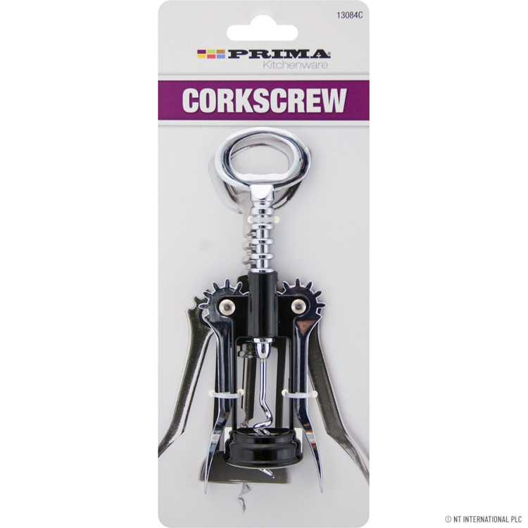 Prima Corkscrew - Bottle Opener - On Card